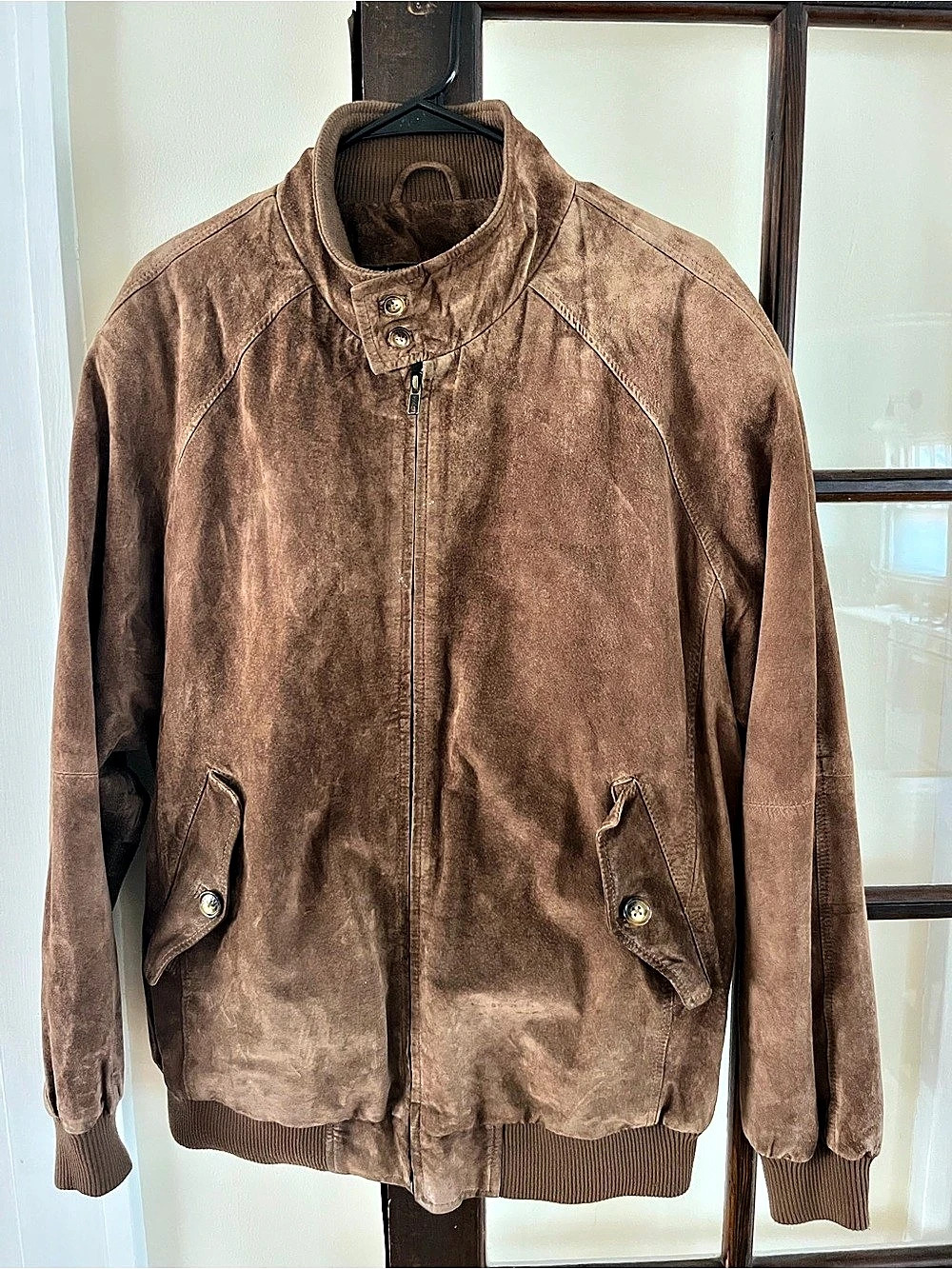 Orvis Men's Suede Leather Jacket Large